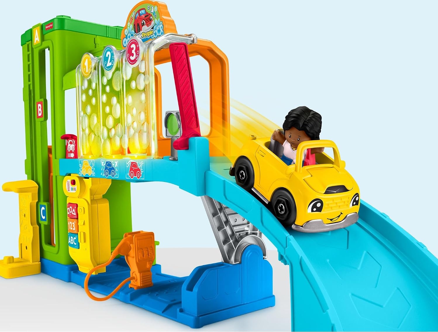Light-Up Learning Car Wash toy